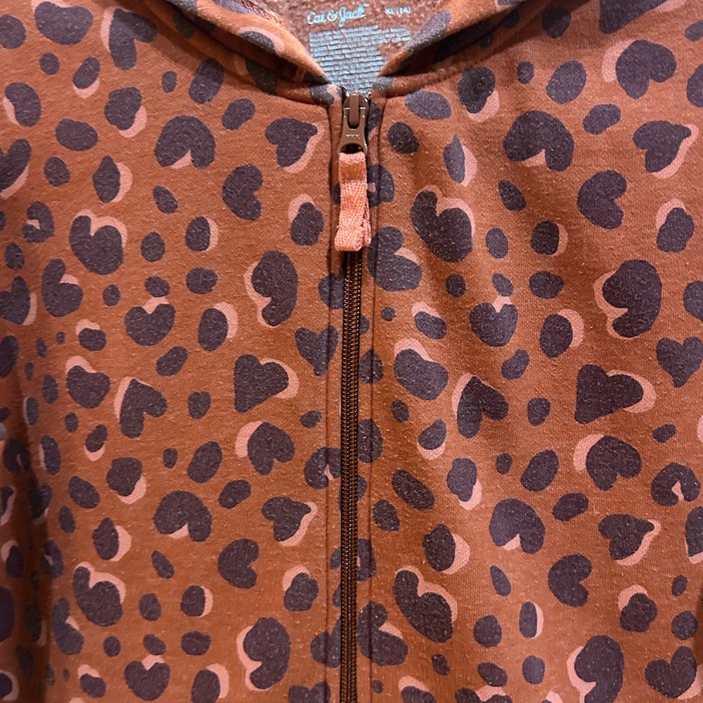 Cat & Jack Girl’s Hooded Zip Front Jacket Size XL (14) - Picture 3 of 7